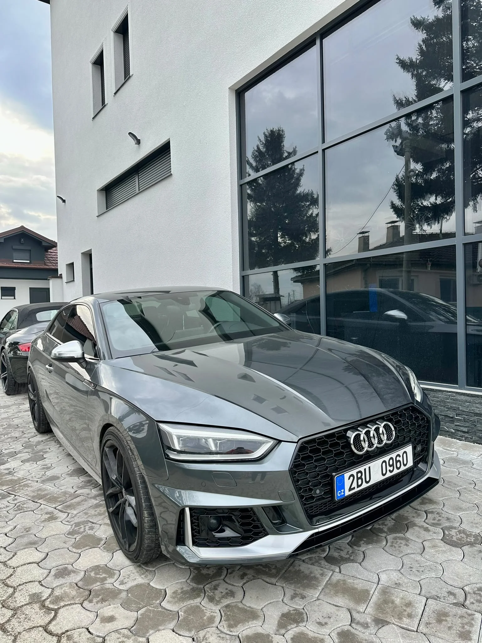 Audi S5 with RS5 style front bumper conversion