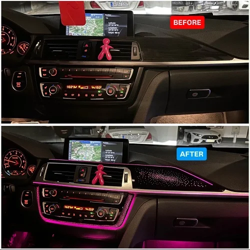 BMW 4 Series F36 with full Galaxy Ambient Light and 64 colors