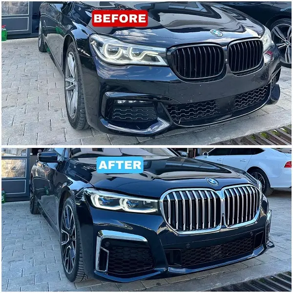 BMW 7 Series G11 to G12 Facelift 2020+ with full body kit and 20-inch wheels