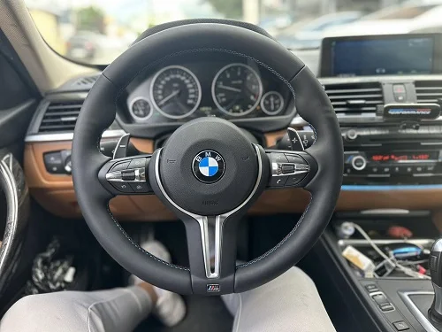 BMW F30 upgraded with an M Sport steering wheel