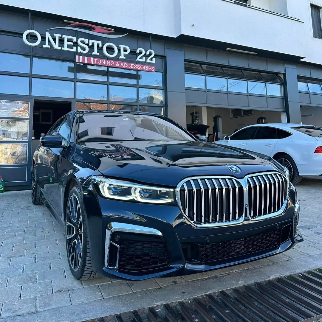 BMW G11 7 Series showing complete front conversion details