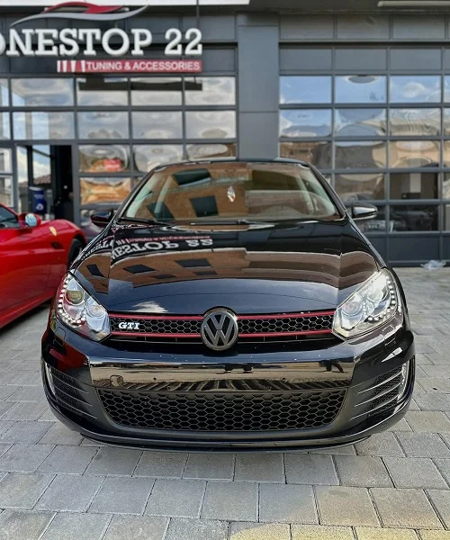 Volkswagen Golf 6 GTI front bumper and LED headlights upgrade