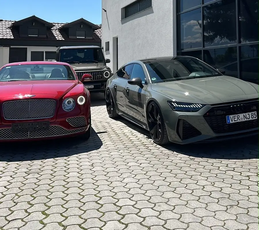 Audi RS7 Sportback and Bentley Continental GT Coupe luxury vehicles