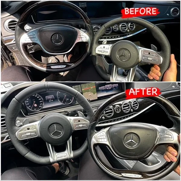 Mercedes-Benz S-Class W222 with AMG Facelift steering wheel upgrade