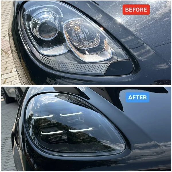Porsche Macan 2015 with Matrix Look 2024+ LED headlights