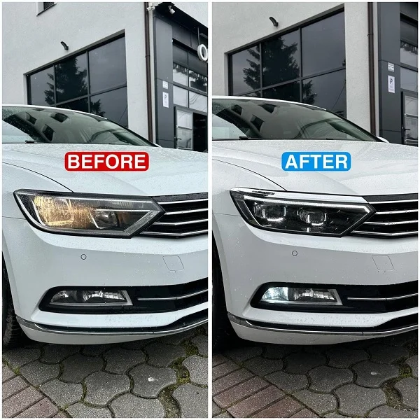 Volkswagen Passat B8 upgraded with LED headlights and a rear diffuser