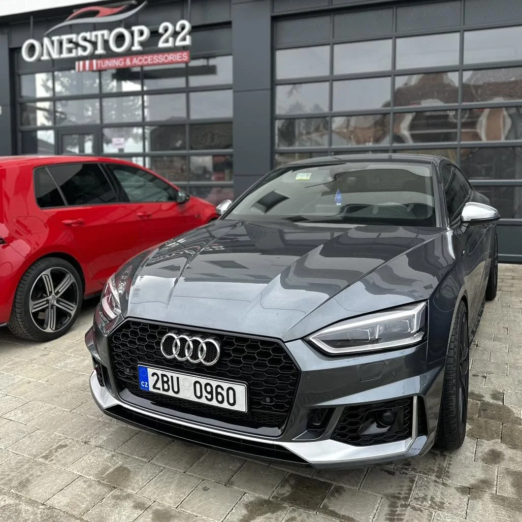 Audi S5 2018 RS5 style front bumper side view