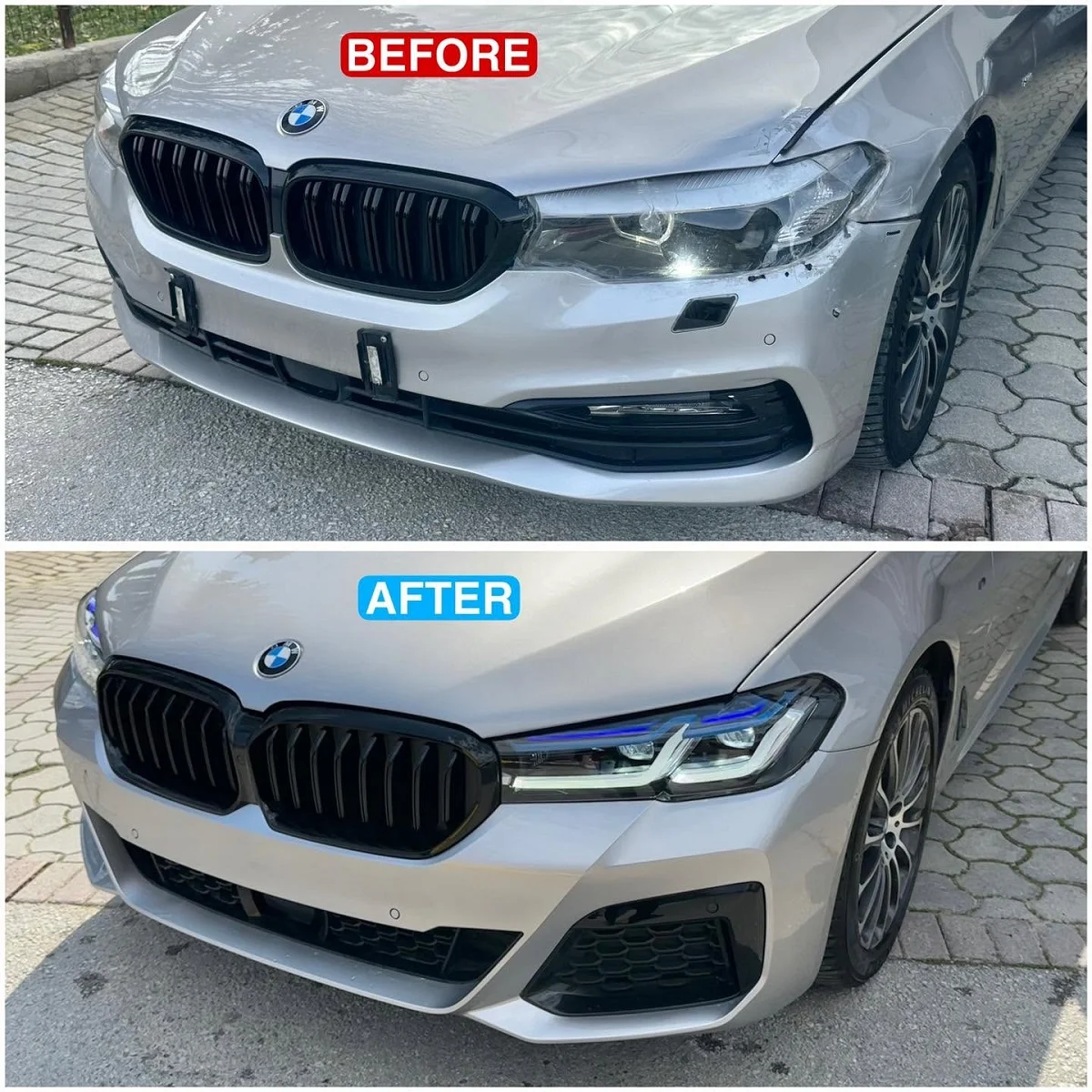 BMW G30 before facelift conversion and repair