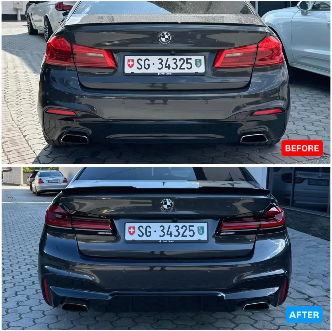 BMW G30 LCI LED tail lights upgrade