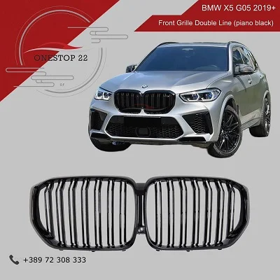 BMW X5 G05 Front Grille Double Line Piano Black