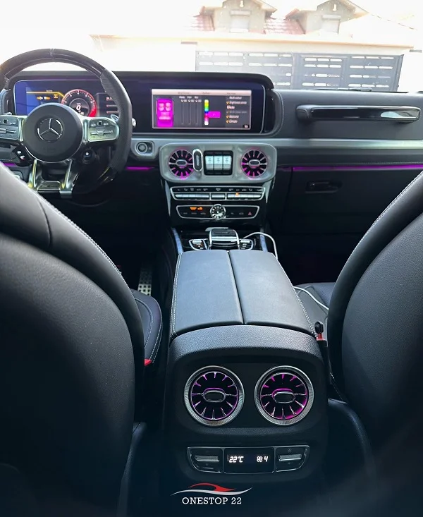 Mercedes-Benz G-Class 2023 multicolor LED air vent upgrade