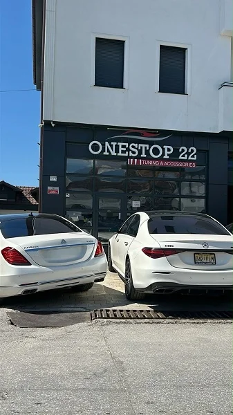 Mercedes Maybach S-Class W222 and Mercedes Benz S580 W223 luxury sedans